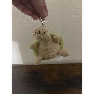 Jellycat Amuseables Timmy Turtle Bag Charm Keyring – Cute Collectible Plush NWT